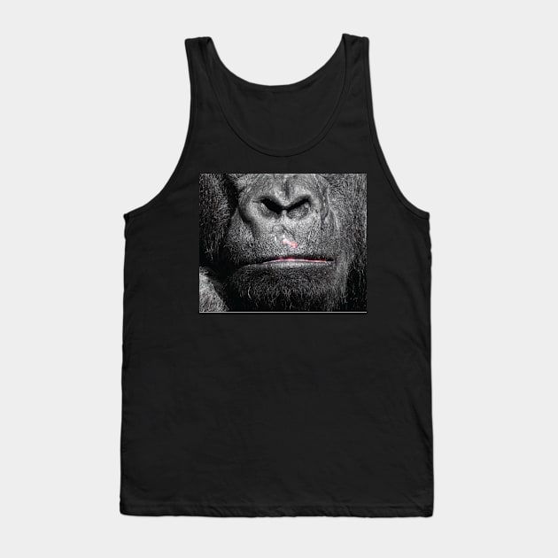 Funny face mask - mask with mouth - funny mask monkey smile Tank Top by jack22